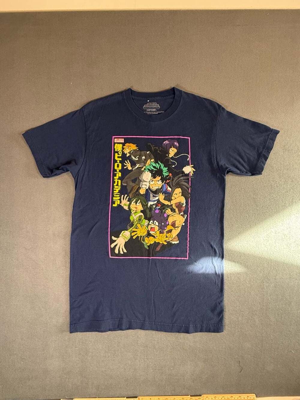 My Hero Academia T-Shirt Mens M (38/40) Navy Blue Short Sleeve Funimation Anime
